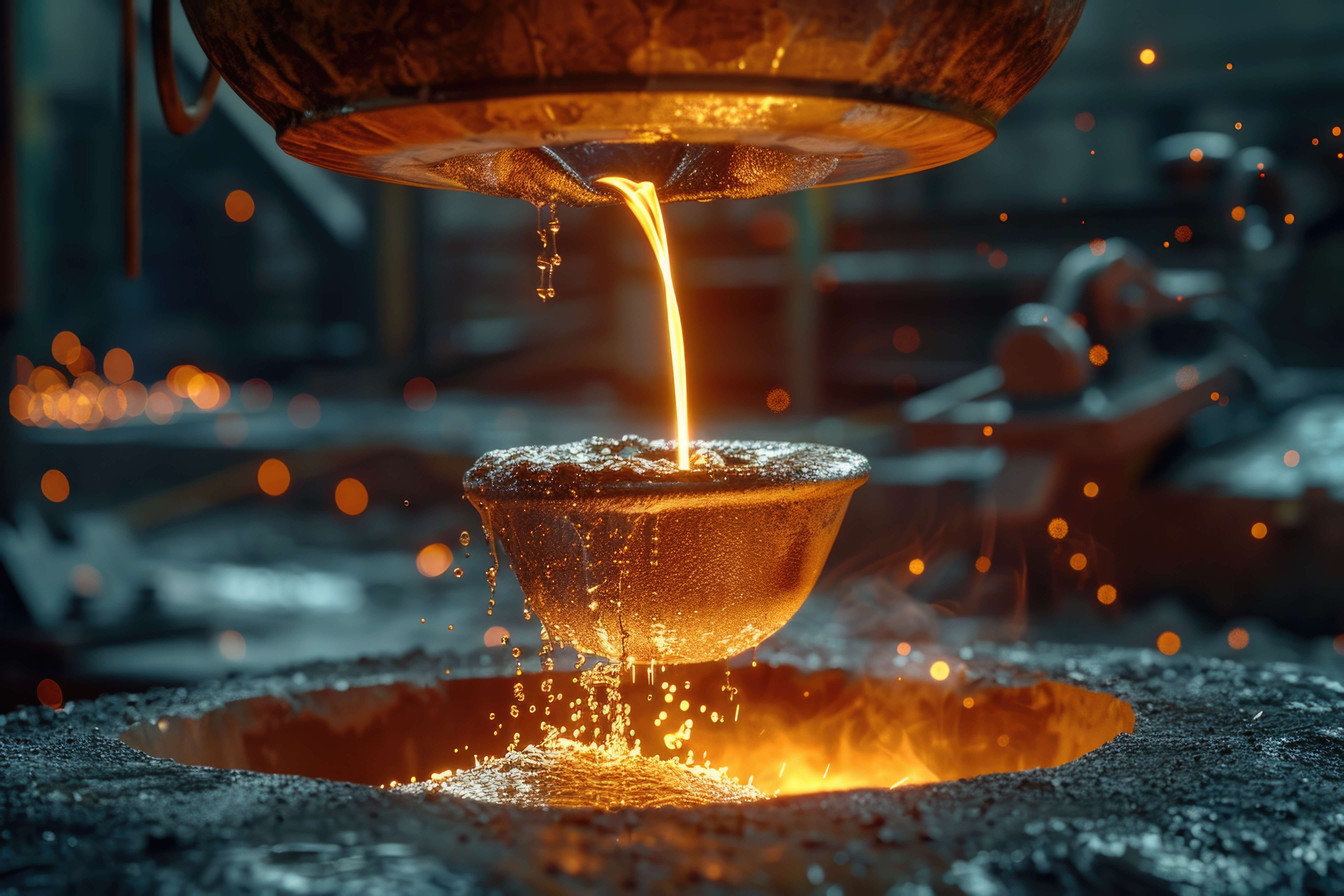 Industrial metal casting